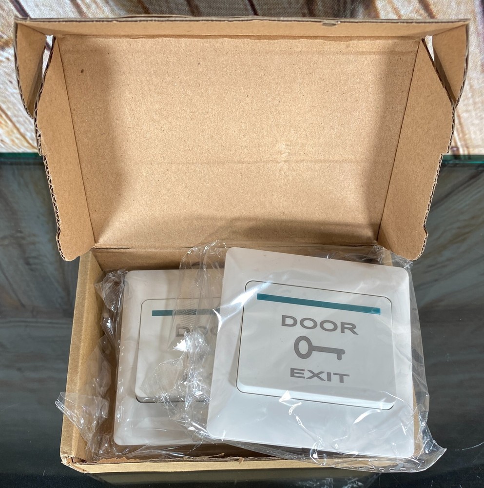 (2) DC12V Door Exit Button Security Push Button for Door Access Control System