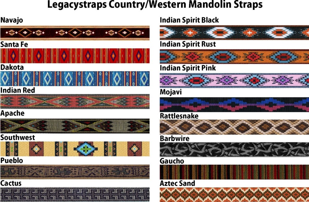 Legacystraps Mandolin Strap Ukulele Strap Gold Rush design