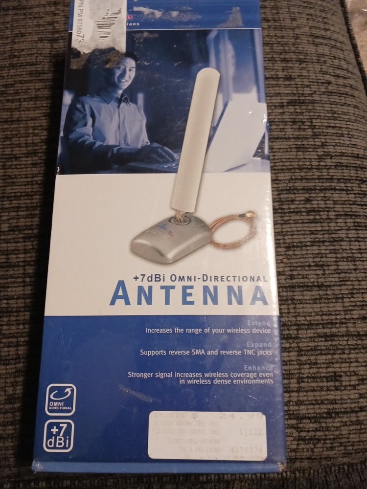 + 7db1 Omni Dash Directional Antenna Increases Range Of Wired Devices