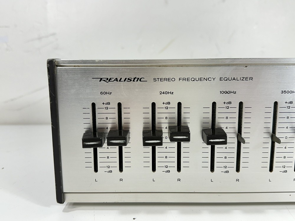 Vintage 1970s Realistic 31-1987 Stereo 5-Band Frequency Equalizer - WORKING
