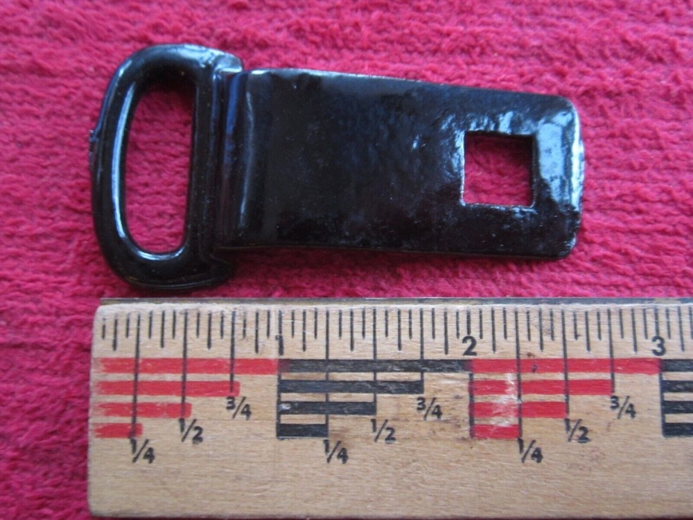 3 VINTAGE HORSE HAMES HARNESS STRAP LOOP HARDWARE TACK UNKNOWN PART, NOS