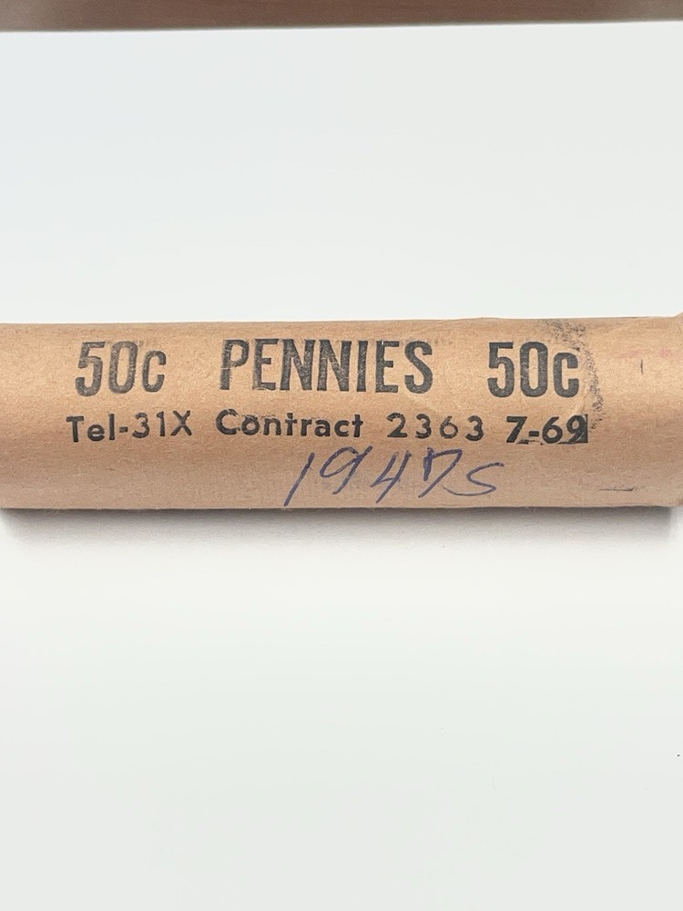 1947-s Penny Roll. 50+ years old.
