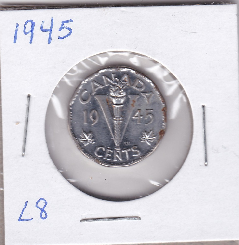 1945 Canada 5 Cents L8