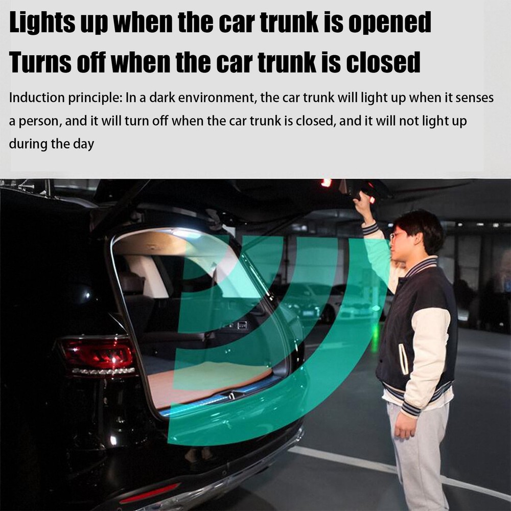 Trunk LED Light Strip Car Trunk Automatic Sensor Light Magnetic