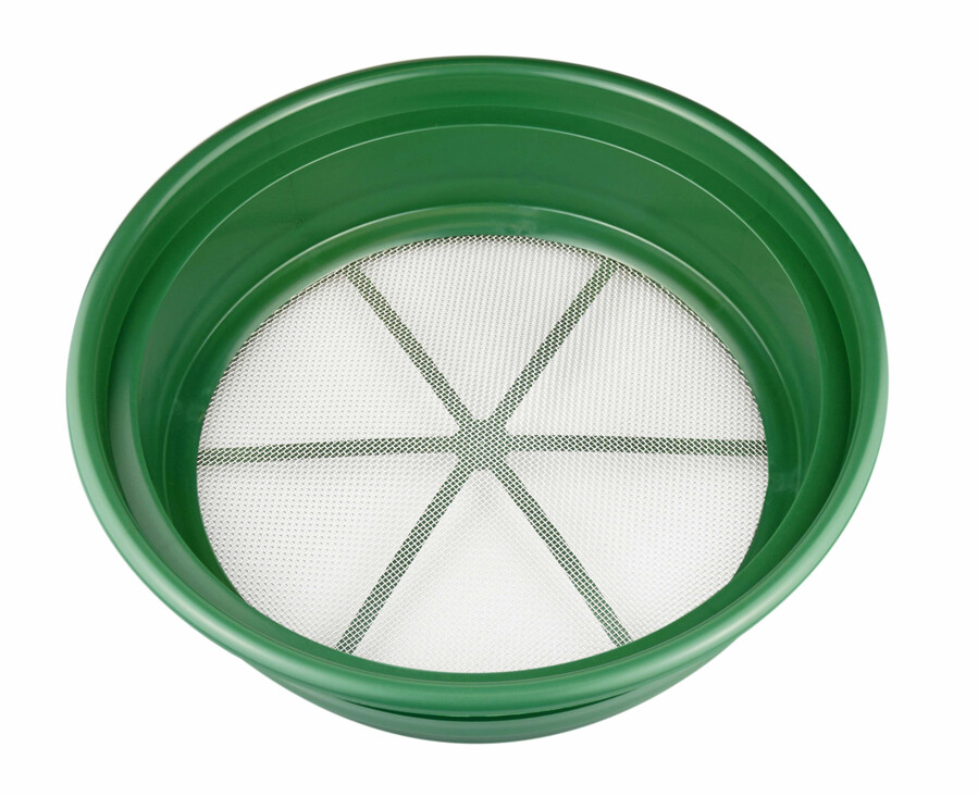 CLASSIFIER SIFTING PAN | 1/12" | STAINLESS STEEL SCREEN EARTH SIFTER STACKABLE
