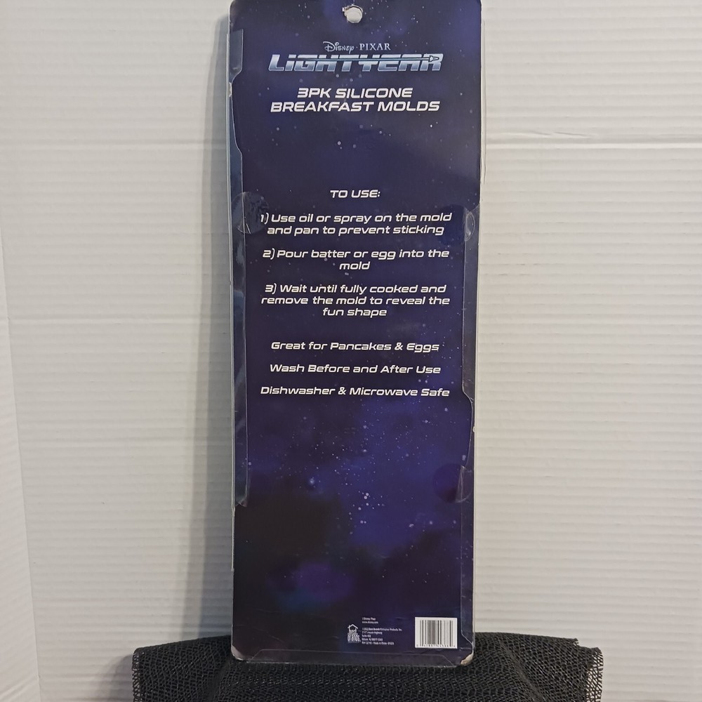 Buzz Lightyear 3 pack Breakfast Pancake Silicone Molds NWT Disney