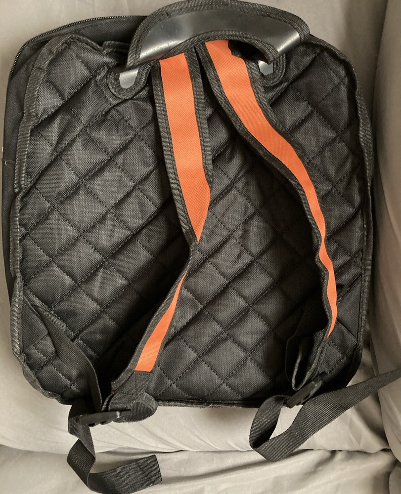 15” Backpack Red Canvas Cartoon 12” Laptop Compartment Adjustable Straps Handle