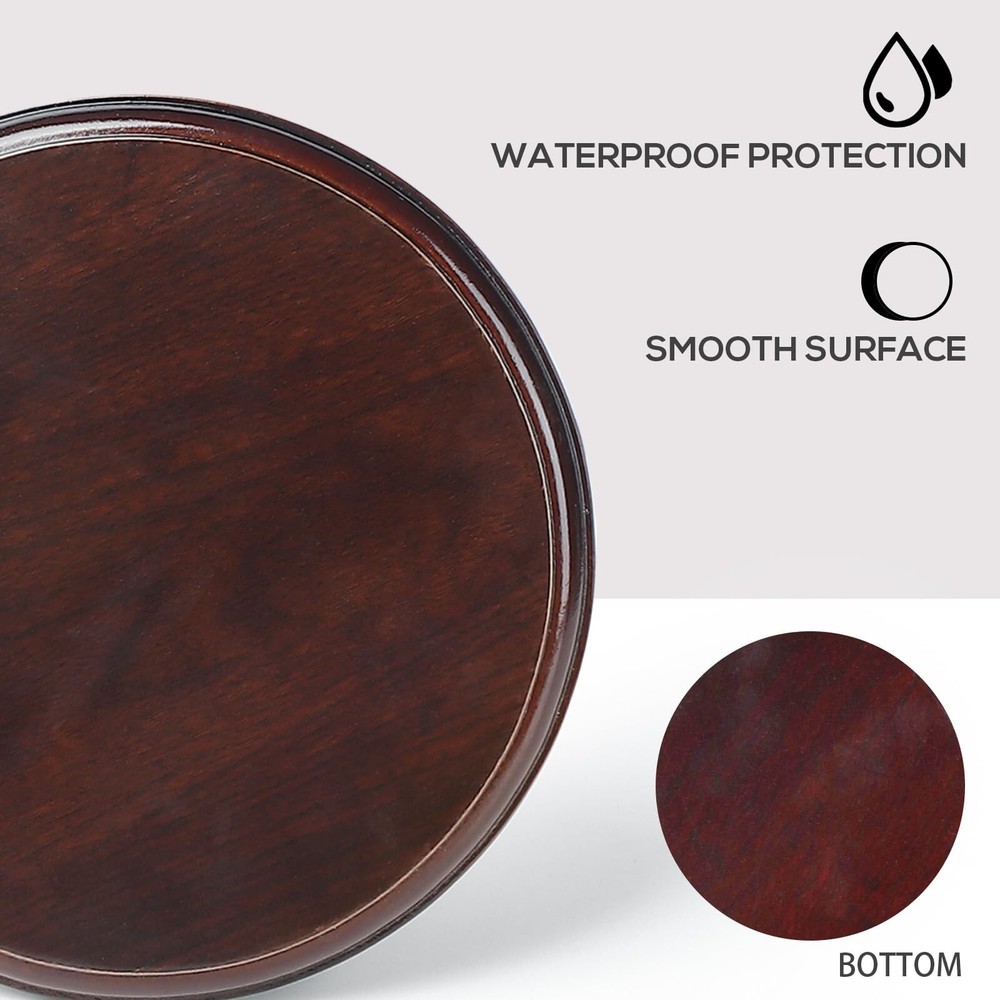 Falling in Art Wood Round Base-Hand Casting Structure Base, DIY Crafts, Keeps...