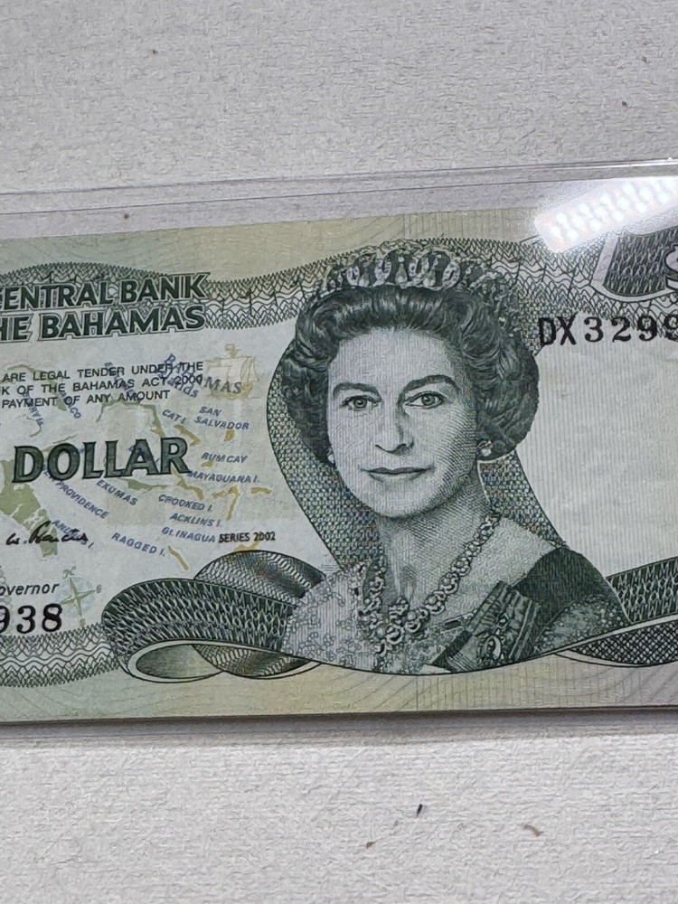 2002 Bahamas 1 Dollar Banknote P# 70