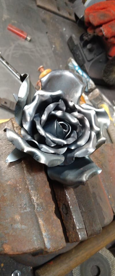 Blacksmith Rose 5 petal blanks unfinished ready to forge 10cm :