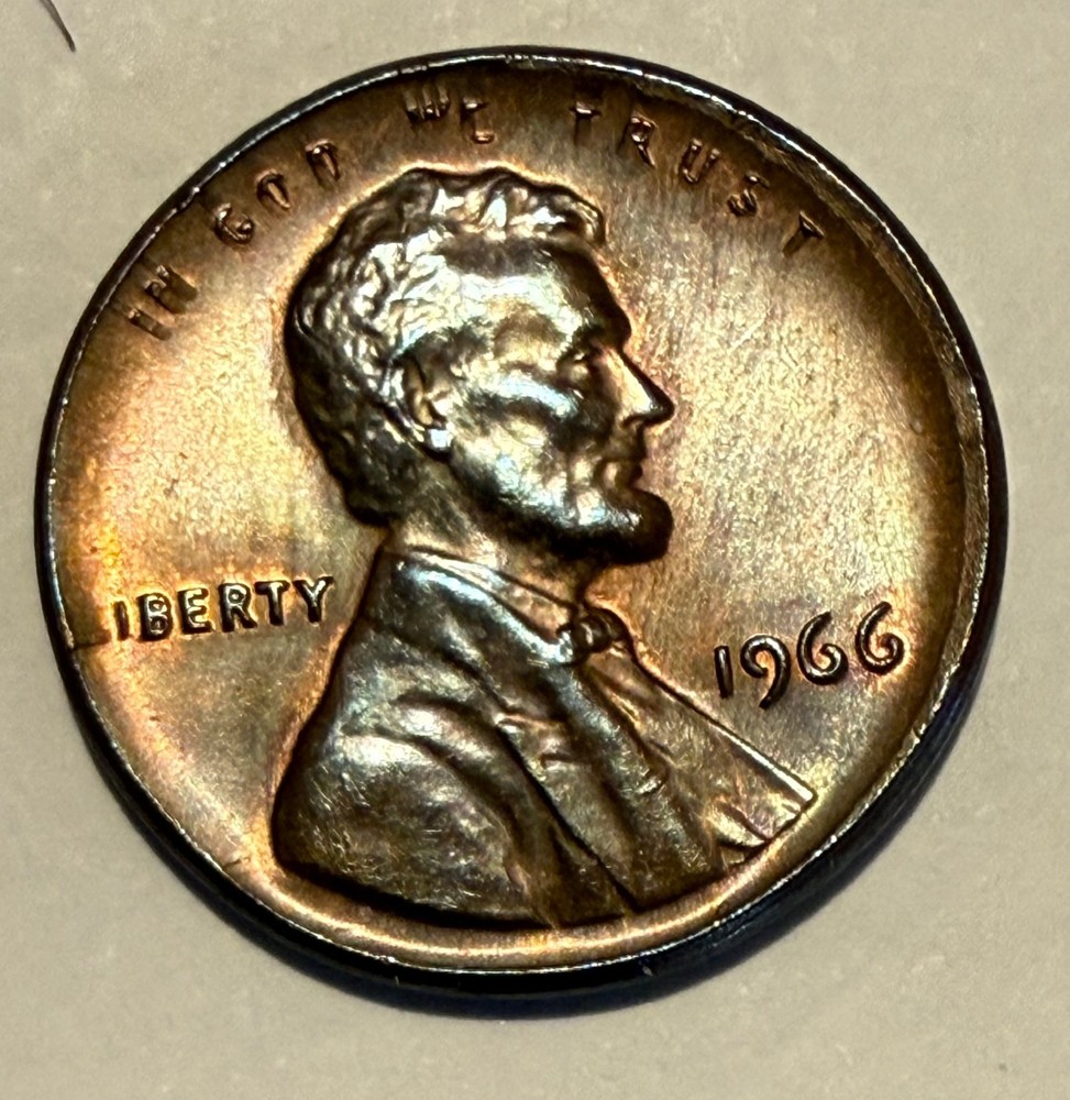 1966 penny no mint mark
