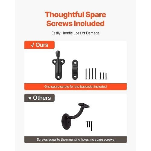 Handrail Hardware Bracket, 6 Packs Heavy Duty Hand Rail Brackets, Flexible Angle