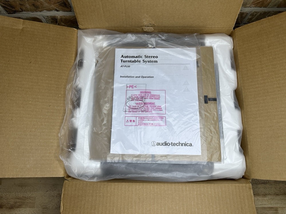 New Audio-Technica AT-PL50 Fully Automatic Stereo Turntable System IN BOX