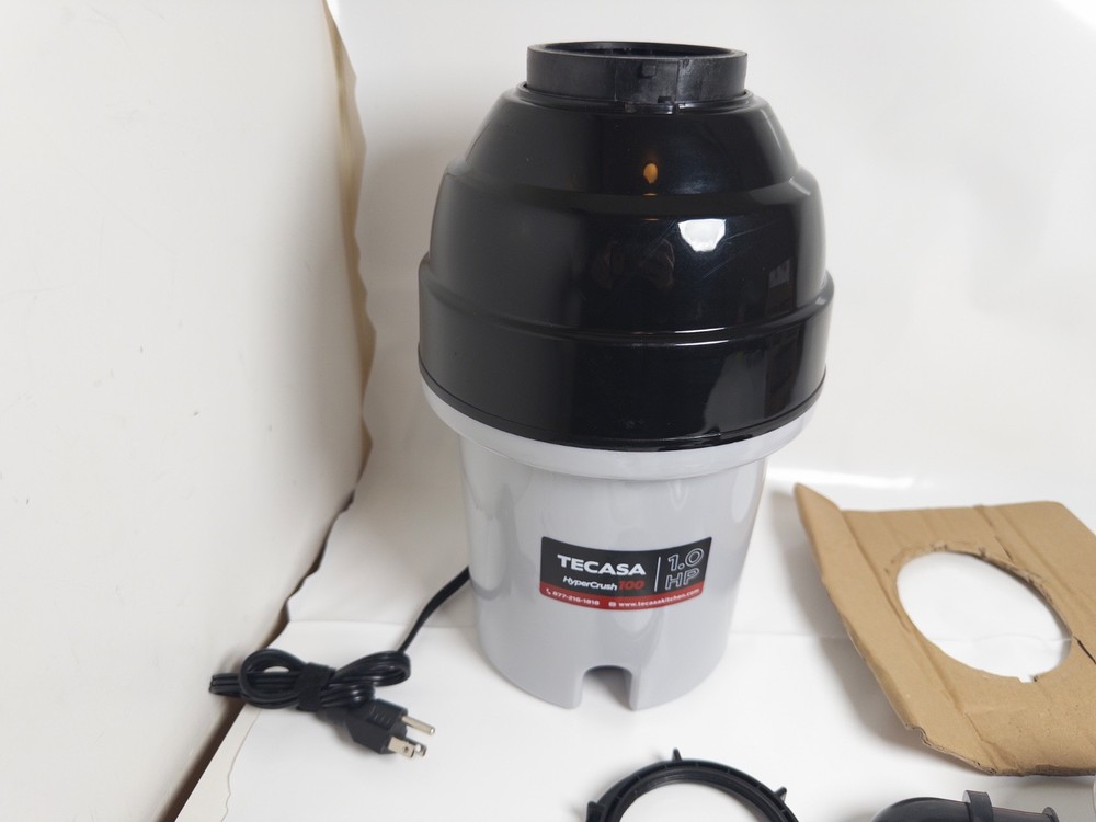 Tecasa Hyper Crush 100 1.0 HP Waste Garbage Disposer Disposal New Open Item