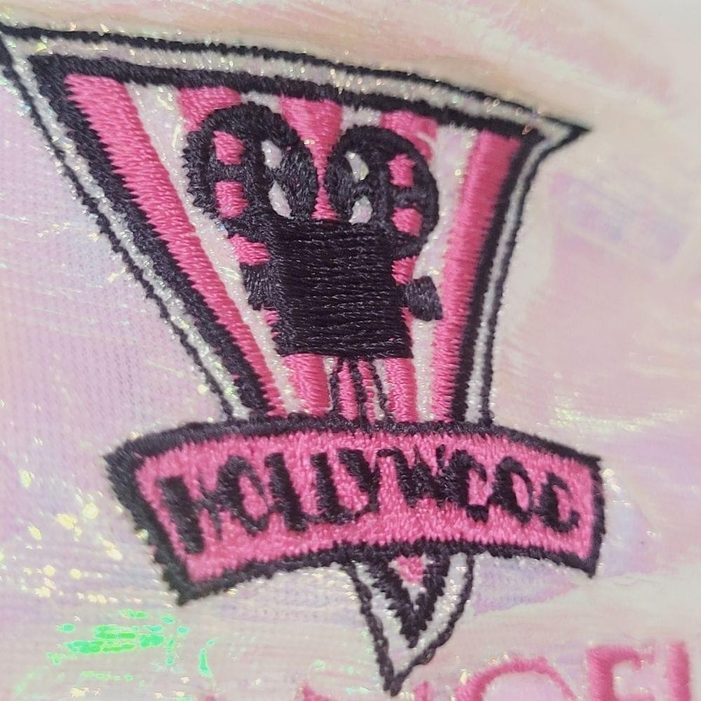 RARE Iridescent Los Angeles Hollywood hat Throwback Cap Adjustable OSFA