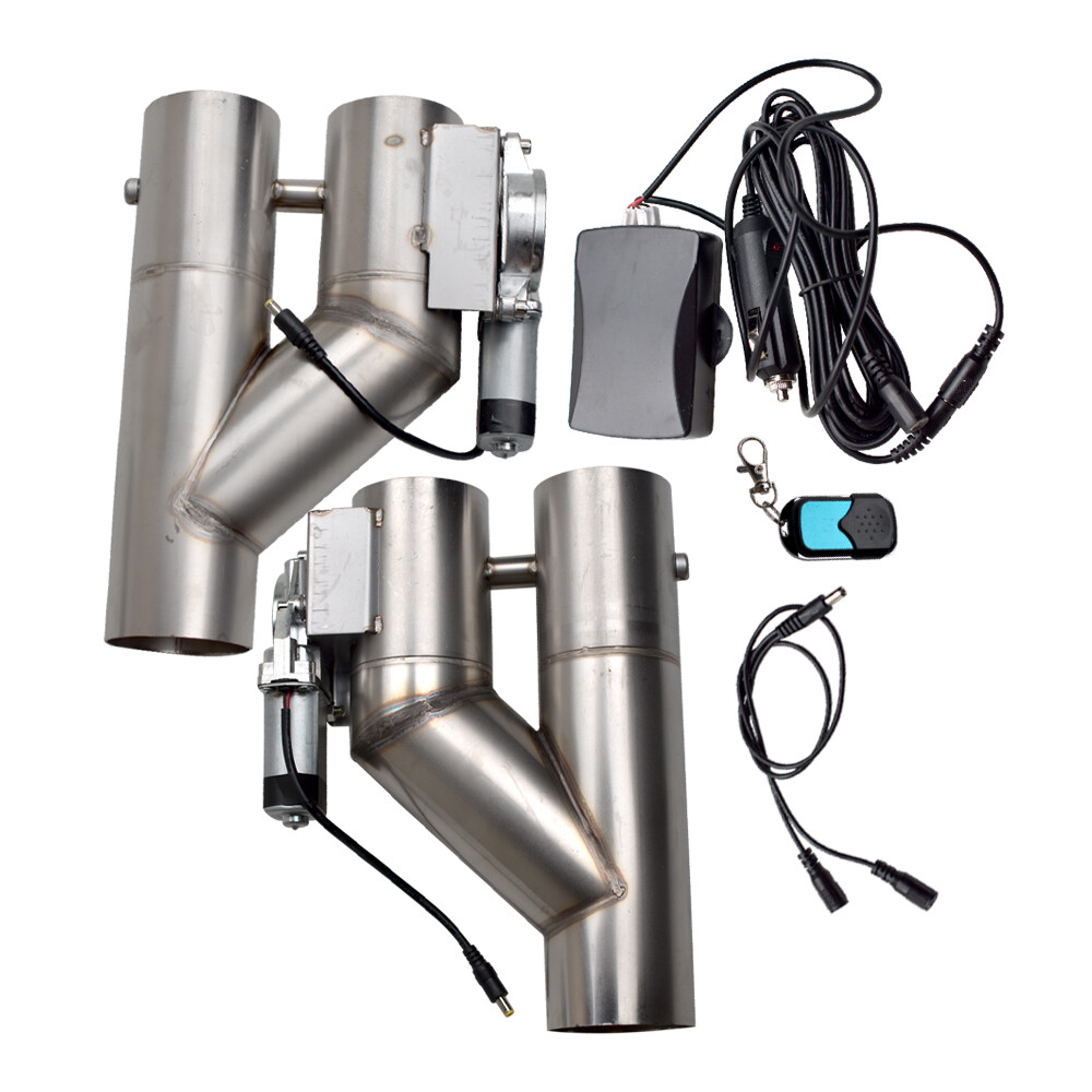 2.5 inch Remote Control Electric Exhaust Downpipe Dual Valve