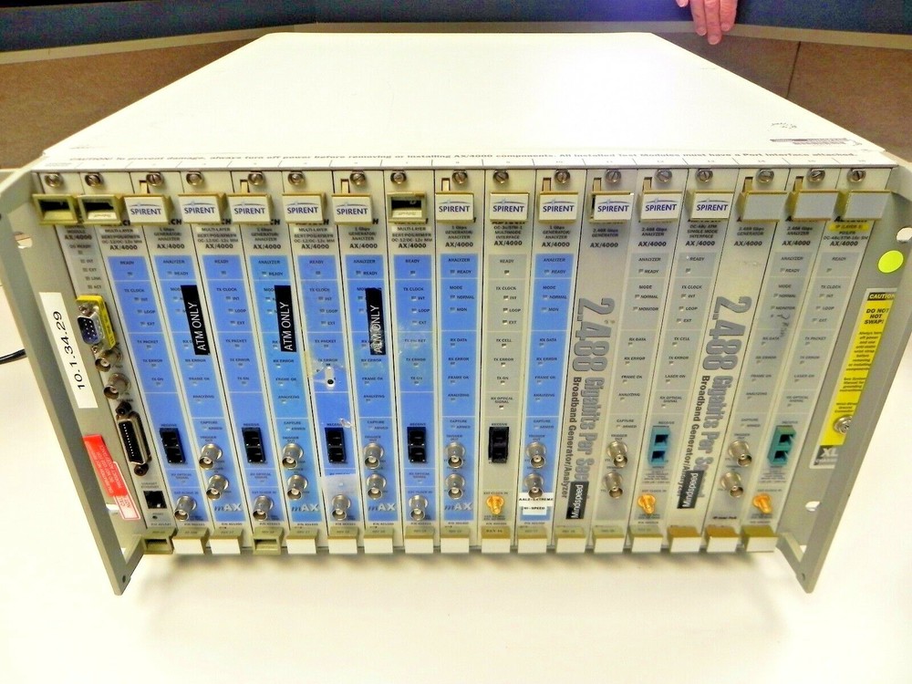 Spirent ADTech AX/4000 16-Slot Mainframe Chassis with 13 Modules