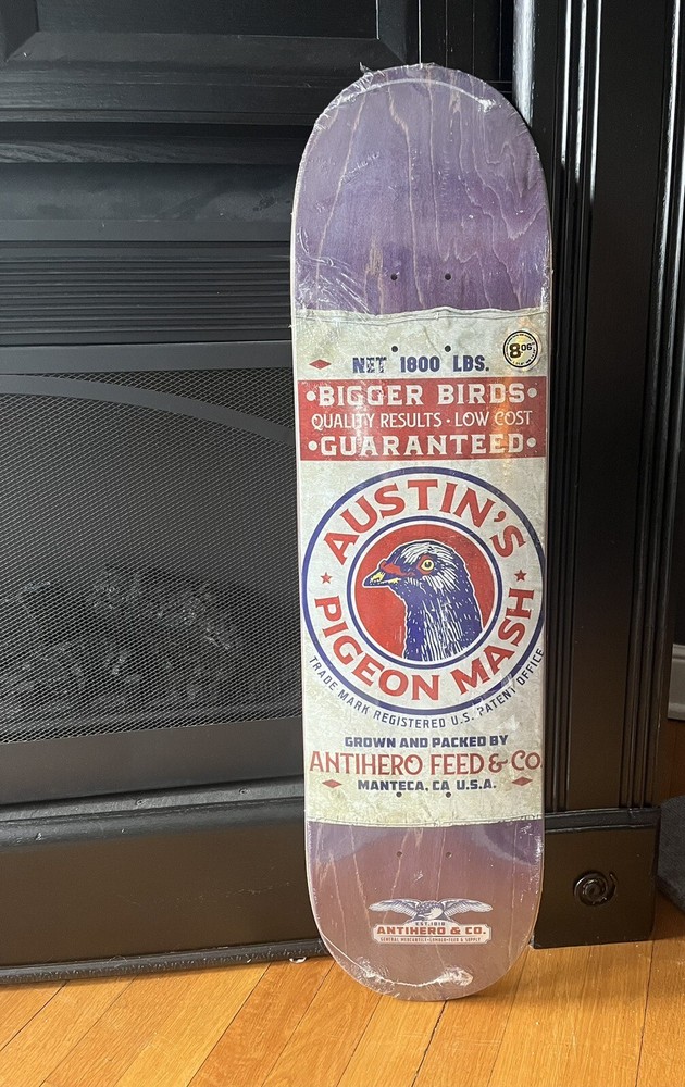 Anti Hero Austin’s Pigeon Mash Skateboard Deck 8.06