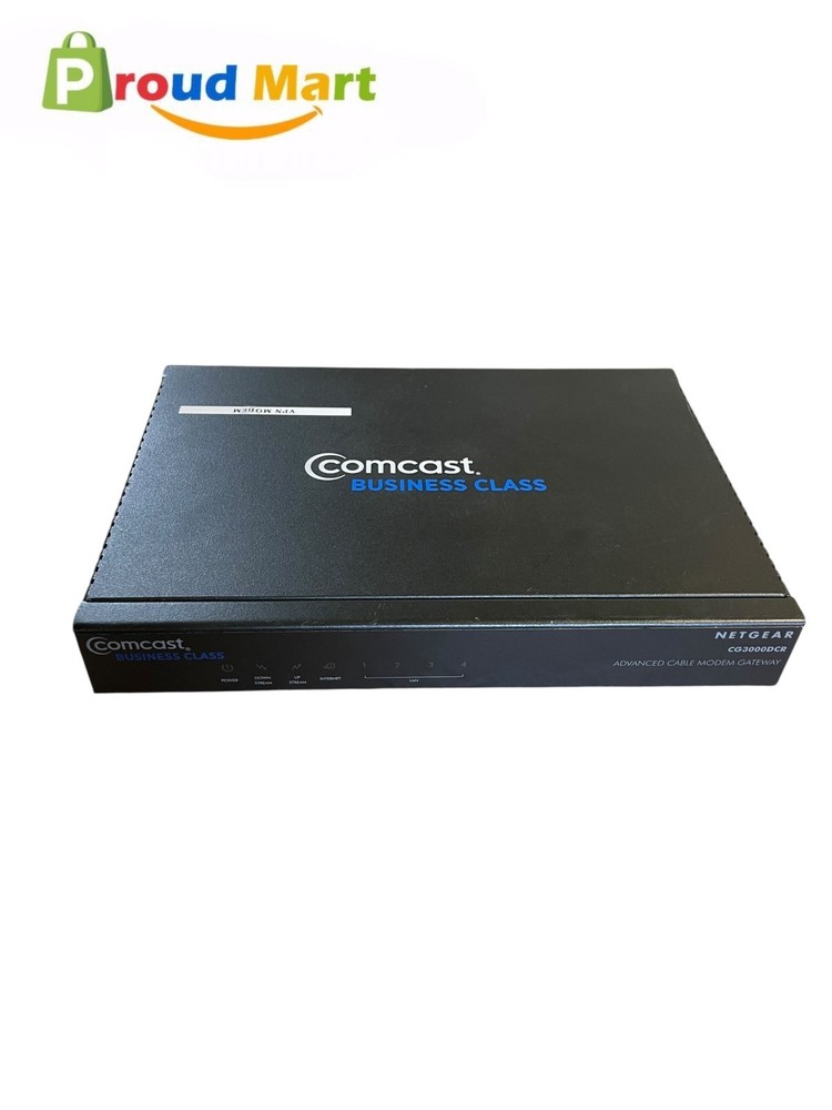 Netgear Comcast Advanced Cable Modem Gateway CG3000DCR Business Class Device