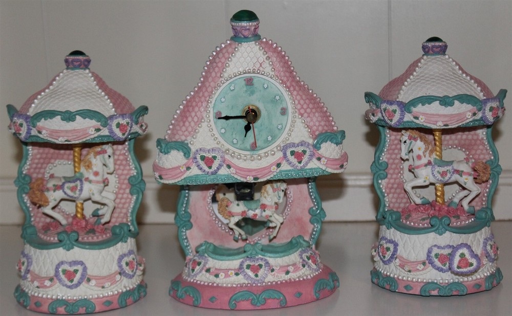 Vintage Carousel Collection Clock Designed Exclusively by Cracker Barrel