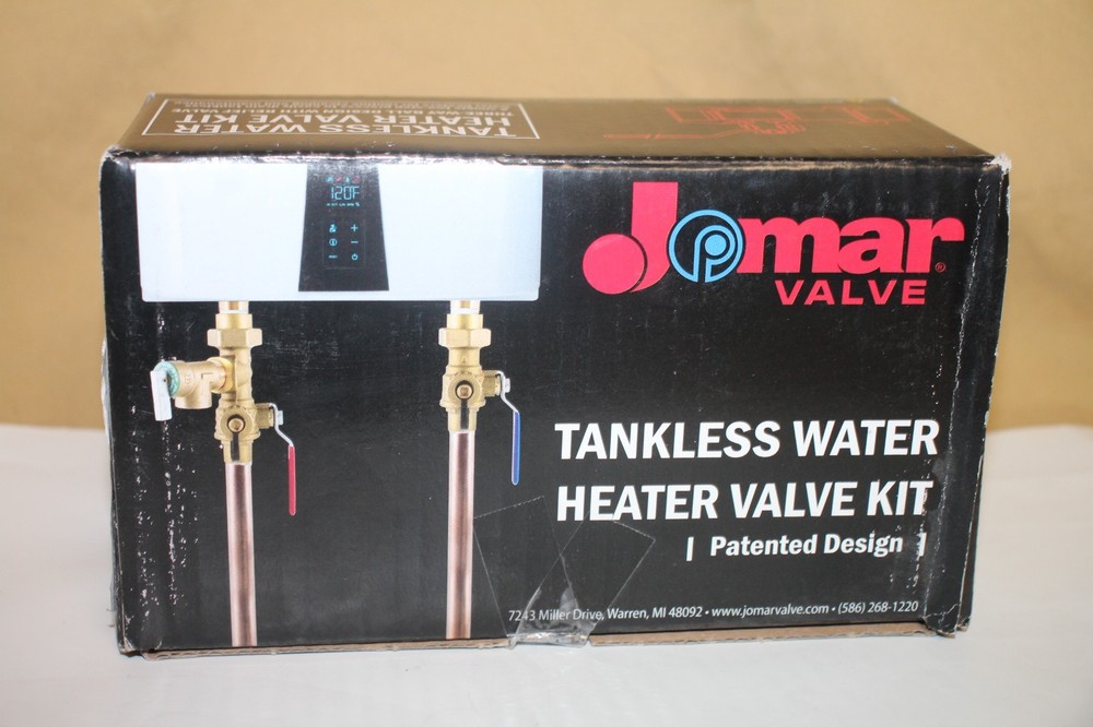 Jomar Tankless Water Heater Valve Kit 810-524G - P101ASG - Made in Italy