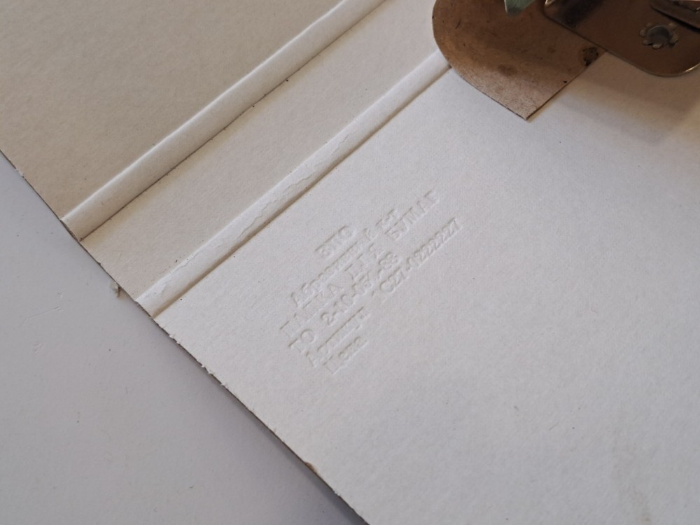 Folder For the Report Documents White Soviet Vintage USSR Old Retro