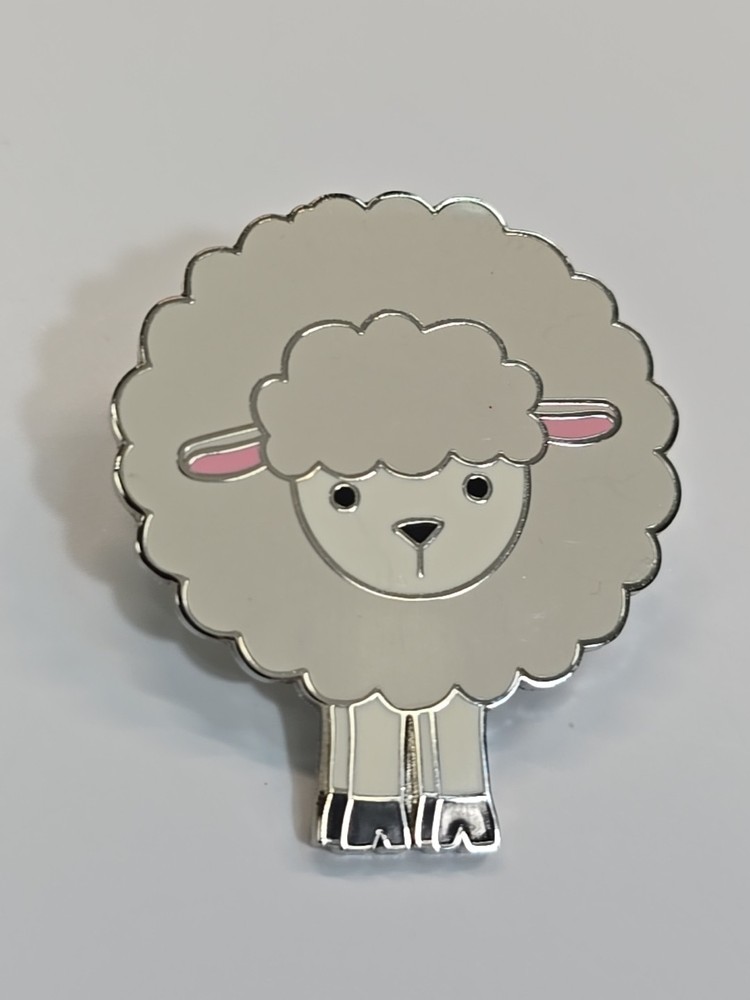 Fluffy Sheep Lapel Hat Gray & White Colors