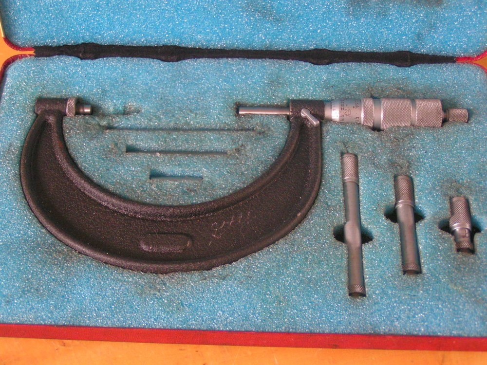 2 Central Tool Company Inside & Outside Micrometers in cases