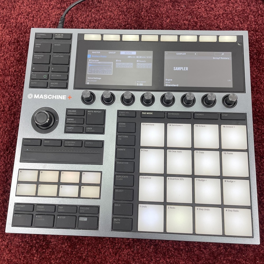 Native Instruments MASCHINE+ Plus HW Standalone Drum Sampler Controller *VIDEO