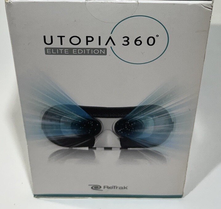 Utopia 360 Virtual Reality 3D Headset + Bluetooth Controller New In Box