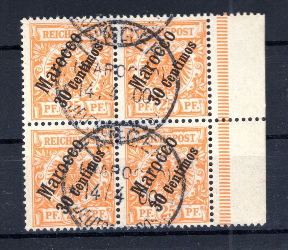 Morocco 5 As RANDVIERERBLOCK Gest. (DA7332