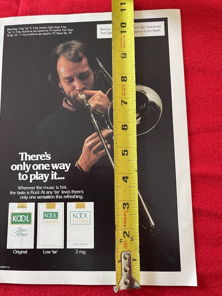 Vintage 1983 Kool Cigarettes Print Ad