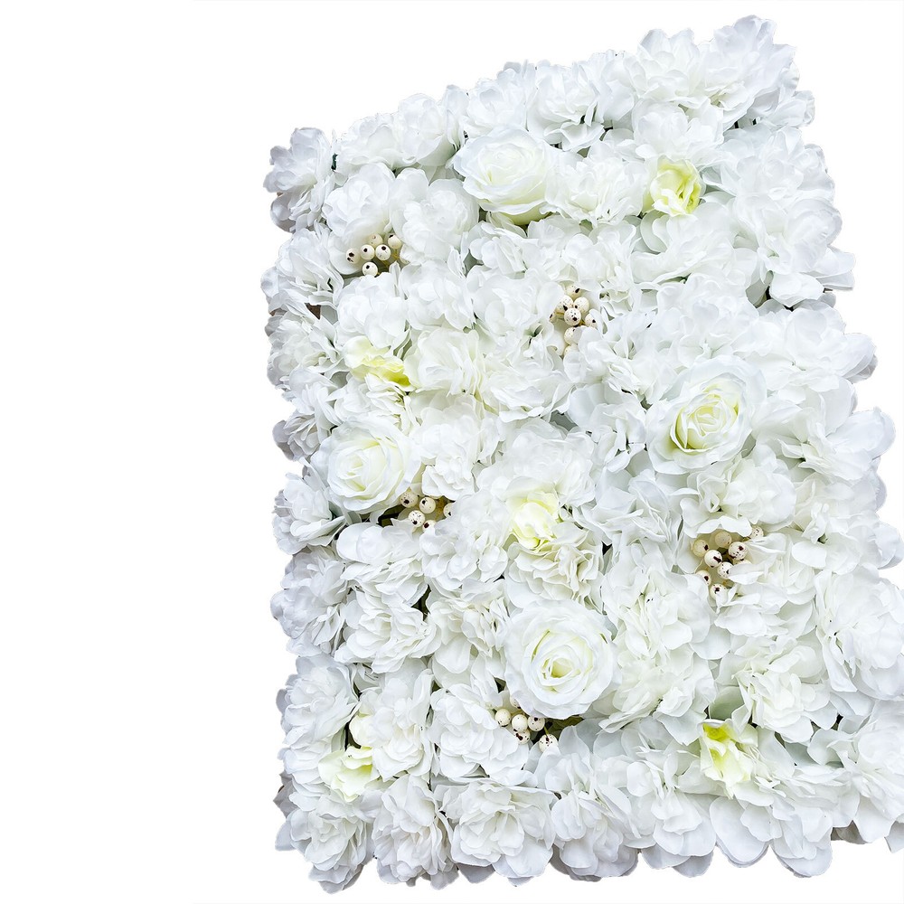 12* Artificial Flower Wall Panel Wedding Backdrop Event Party Flower Wall Panel