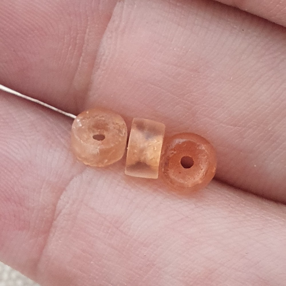 Rare Ancient Carnelian & Suleimani Agate Bead Collection – 14 Pieces