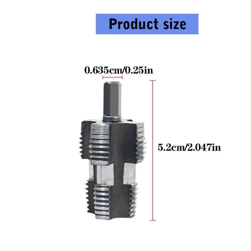 Electric Drill Pvc Pipe Threader PVC Thread Maker Tool PVC Thread Maker Tool