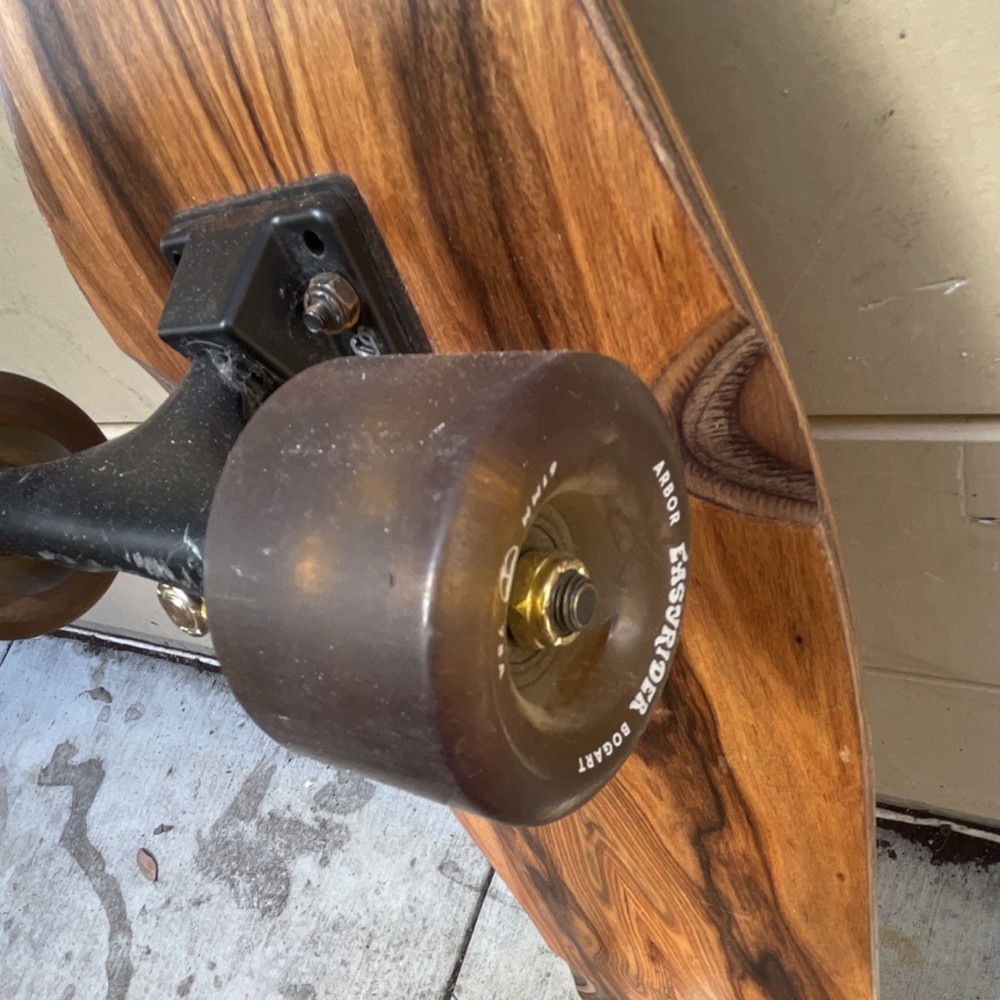 Arbor Eastsider Complete Longboard Wood Grain Deck with Trucks and Wheels