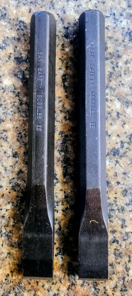 🗽MAYHEW TOOLS 3/4" X 7" COLD  CHISEL SET OF 2