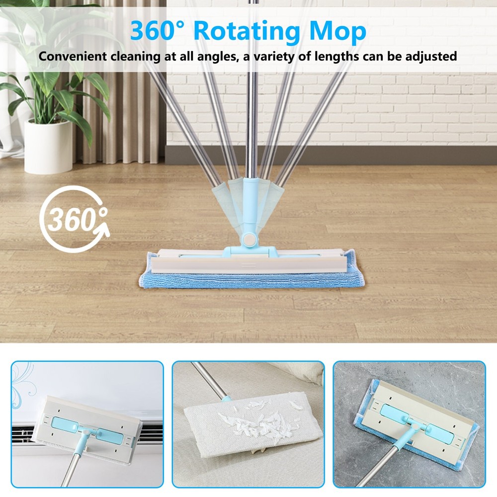 Multifunct Stretchable Dust Mop Microfiber Mop for Floor Wall Cleaning Dry Wet