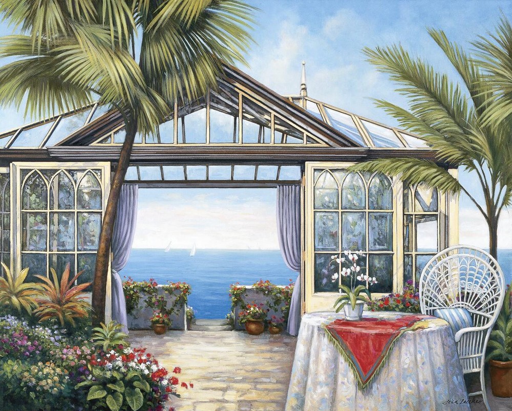 Ceramic Backsplash Tile Mural Beach Scene Kitchen/Bathroom/Shower - Ocean View