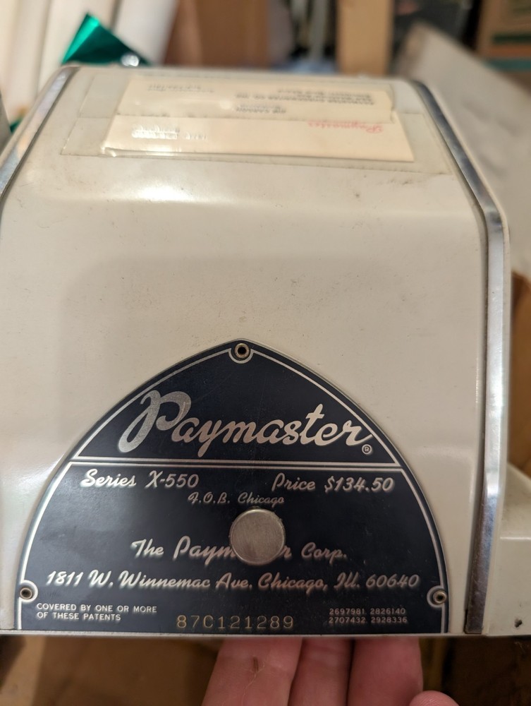 Vintage Paymaster Series X-550