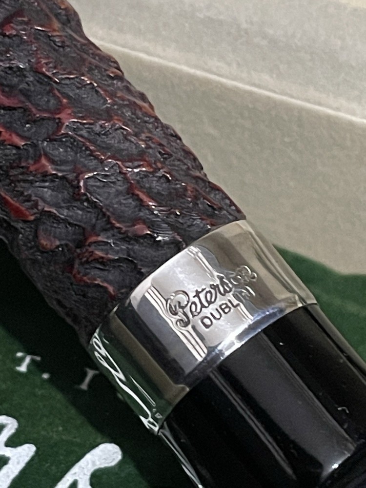 Peterson House Pipe Billiard Rustic Fishtail NEW & BOXED