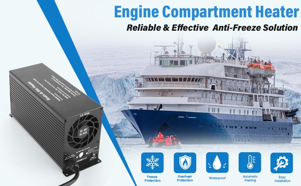 Boat Engine Compartment Heater 800W