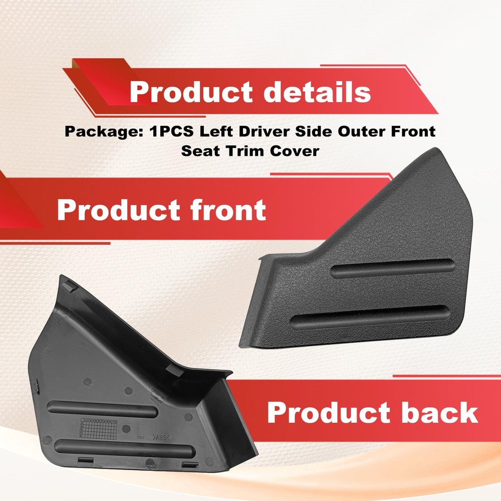 Pleoos Left Front Driver Seat Trim Cover Panel Compatible with 2009-2014...