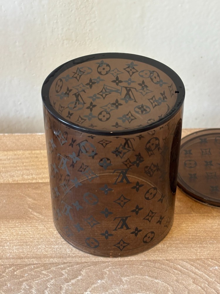 Louis Vuitton Acetate Monogram Pattern Jar
