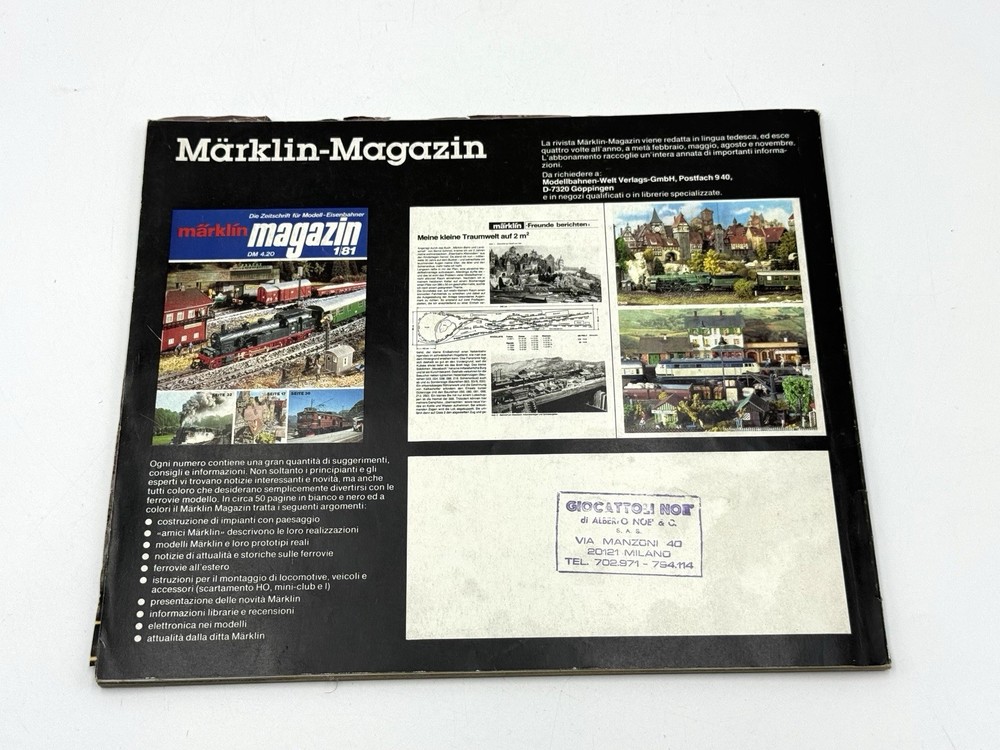 1981 CATALOG CATALOGUE TRAIN MARKLIN H0 SCALE#ID