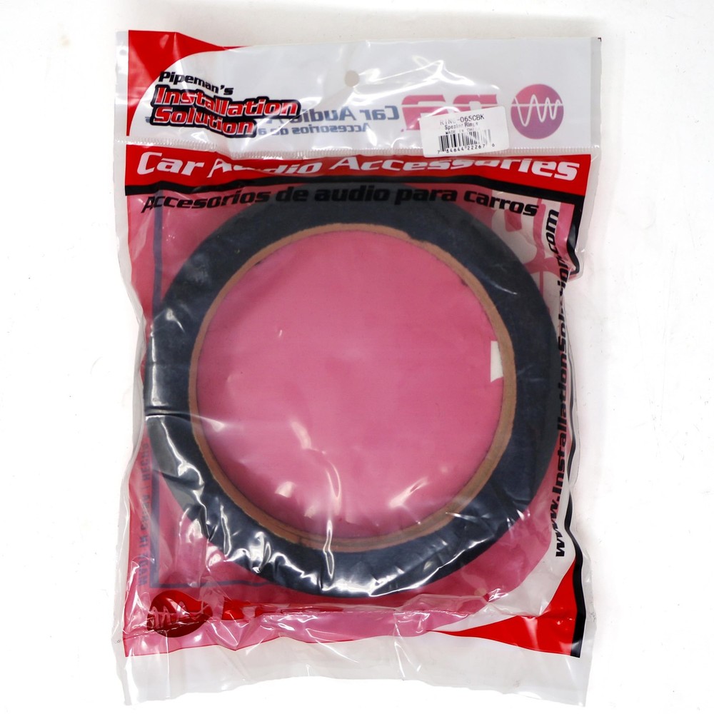Installation Solution 1 Pair 6.5" MDF Speaker Ring (Black) RING-065CBK Speake...