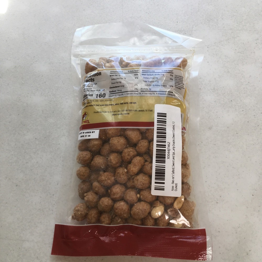 Bucees Sweet Coated Peanuts 12oz