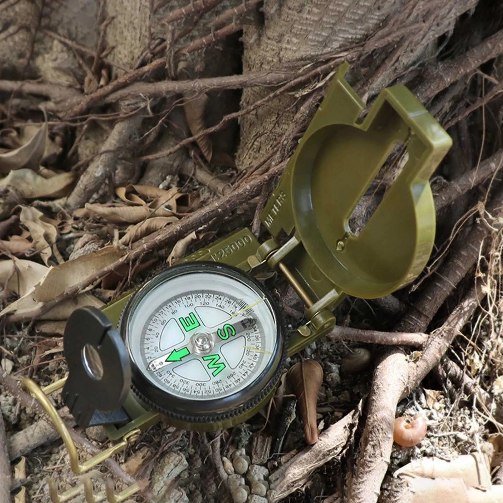 Multi-functional Portable Compass Phosphorescent Lensatic Compass for Hiking