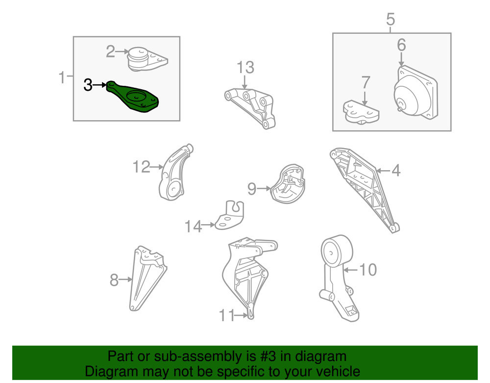 Genuine GM Mount Support 90575642