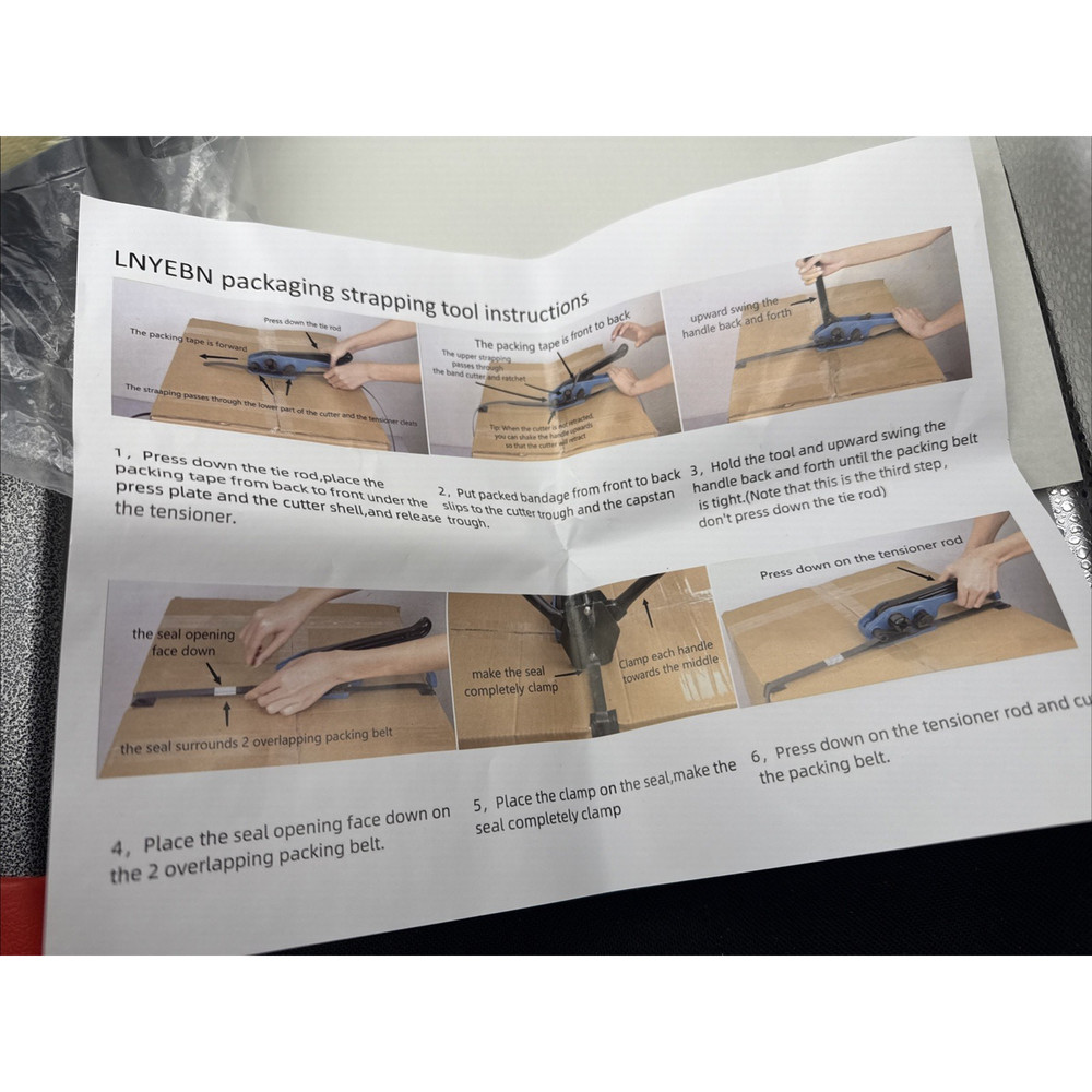 Banding Strapping Kit - Pallet Packaging Strapping Tool with Sealer Tools *READ